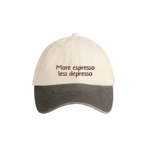 "More espresso less depresso" - Two-Tone Kappe by SWFD