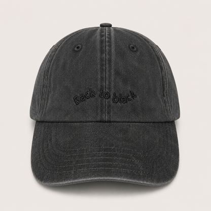 "back to black" Vintage Cap by SWFD
