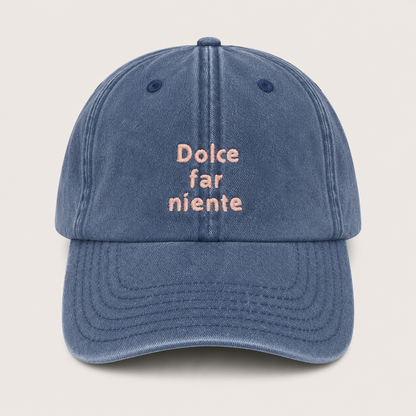 "Dolce far niente" Vintage Cap by SWFD
