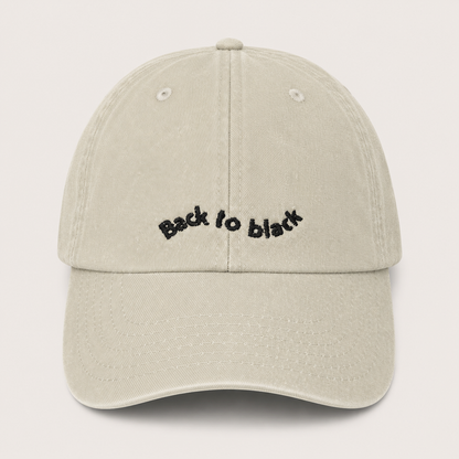 "back to black" Vintage Cap by SWFD