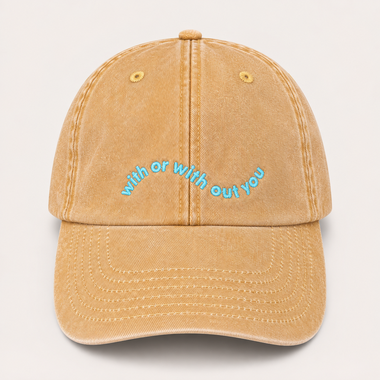"With or without you" Vintage Cap by SWFD